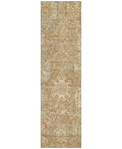 Addison Chantille Machine Washable Acn1101 2'3"x7'6" Runner Area Rug In Khaki