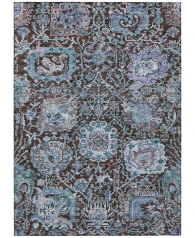 Addison Chantille Machine Washable Acn1101 3'x5' Area Rug In Chocolate