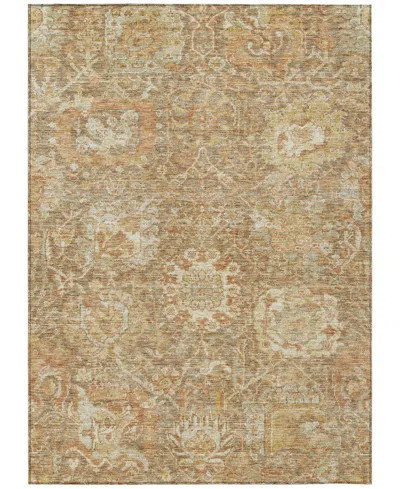Addison Chantille Machine Washable Acn1101 5'x7'6" Area Rug In Khaki