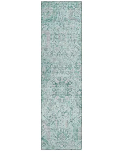 Addison Chantille Machine Washable Acn1102 2'3"x7'6" Runner Area Rug In Teal
