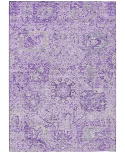 Addison Chantille Machine Washable Acn1102 5'x7'6" Area Rug In Lavender