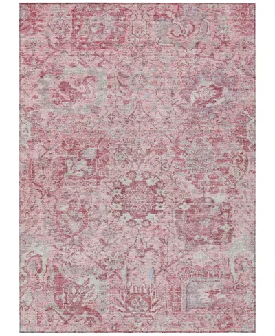 Addison Chantille Machine Washable Acn1102 8'x10' Area Rug In Pink