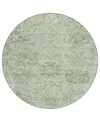Addison Chantille Machine Washable Acn1102 8'x8' Round Area Rug In Mint