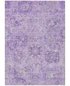 Addison Chantille Machine Washable Acn1102 9'x12' Area Rug In Lavender