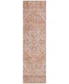 Addison Chantille Machine Washable Acn1104 2'3''x7'6'' Runner Area Rug In Coral