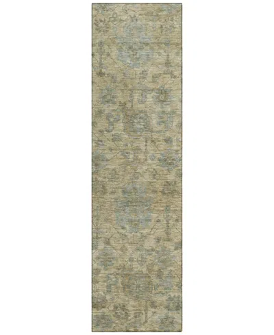 Addison Chantille Machine Washable Acn1105 2'3''x7'6'' Runner Area Rug In Beige