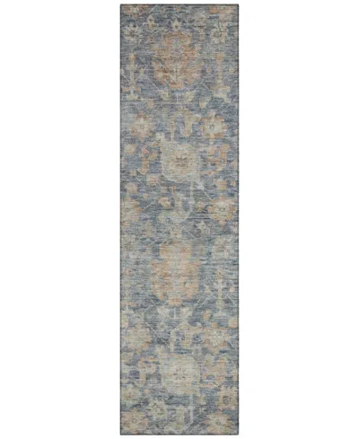 Addison Chantille Machine Washable Acn1105 2'3''x7'6'' Runner Area Rug In Denim