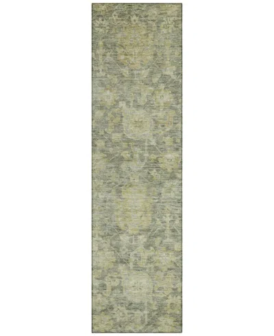 Addison Chantille Machine Washable Acn1105 2'3''x7'6'' Runner Area Rug In Sage