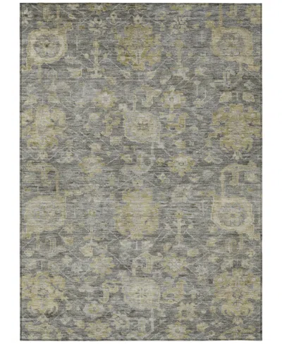 Addison Chantille Machine Washable Acn1105 5'x7'6" Area Rug In Charcoal