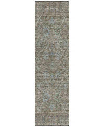 Addison Chantille Machine Washable Acn1106 2'3''x7'6'' Runner Area Rug In Brown