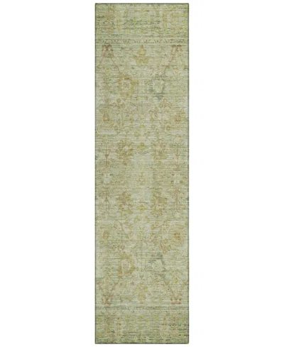 Addison Chantille Machine Washable Acn1106 2'3''x7'6'' Runner Area Rug In Sage