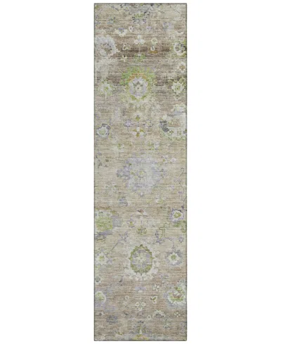 Addison Chantille Machine Washable Acn1107 2'3''x7'6'' Runner Area Rug In Beige