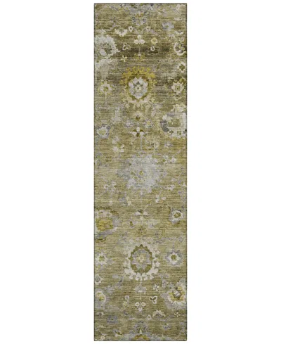 Addison Chantille Machine Washable Acn1107 2'3''x7'6'' Runner Area Rug In Brown