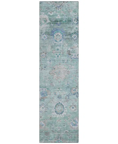 Addison Chantille Machine Washable Acn1107 2'3''x7'6'' Runner Area Rug In Mint