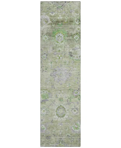 Addison Chantille Machine Washable Acn1107 2'3''x7'6'' Runner Area Rug In Mint