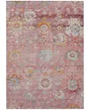 Addison Chantille Machine Washable Acn1107 2'6''x3'10'' Area Rug In Pink