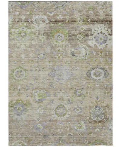 Addison Chantille Machine Washable Acn1107 5'x7'6" Area Rug In Beige