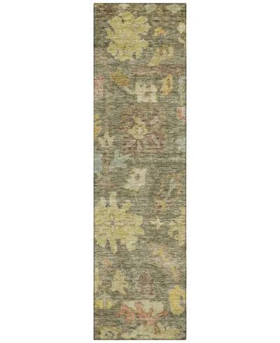 Addison Chantille Machine Washable Acn1108 2'3''x7'6'' Runner Area Rug In Grass