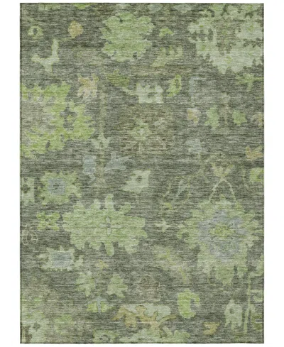 Addison Chantille Machine Washable Acn1108 5'x7'6" Area Rug In Moss
