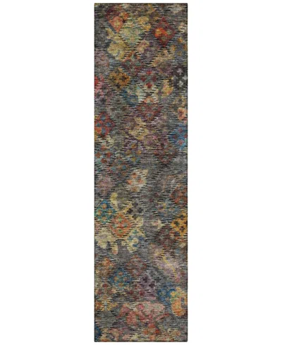 Addison Chantille Machine Washable Acn1109 2'3''x7'6'' Runner Area Rug In Gray