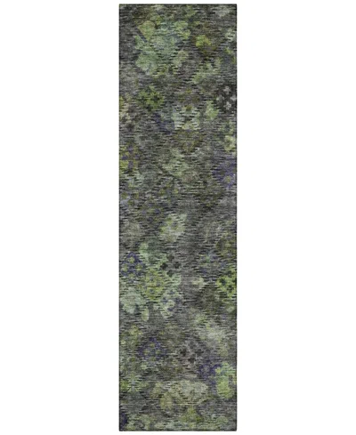 Addison Chantille Machine Washable Acn1109 2'3''x7'6'' Runner Area Rug In Green