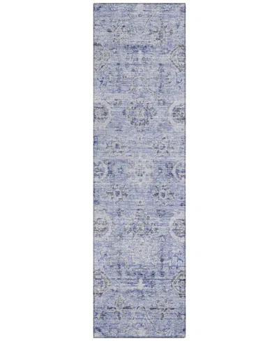Addison Chantille Machine Washable Acn1110 2'3''x7'6'' Runner Area Rug In Blue