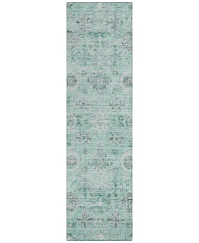 Addison Chantille Machine Washable Acn1110 2'3''x7'6'' Runner Area Rug In Teal