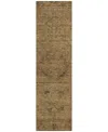 Addison Chantille Machine Washable Acn1111 2'3''x7'6'' Runner Area Rug In Brown