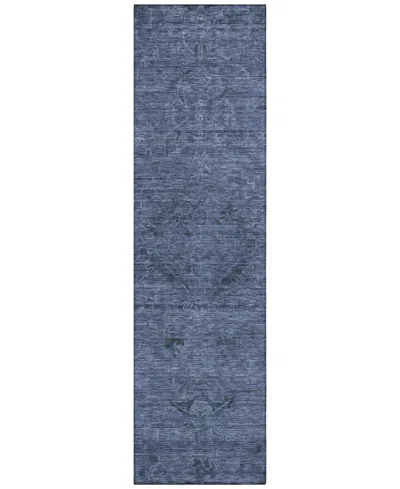 Addison Chantille Machine Washable Acn1111 2'3''x7'6'' Runner Area Rug In Navy