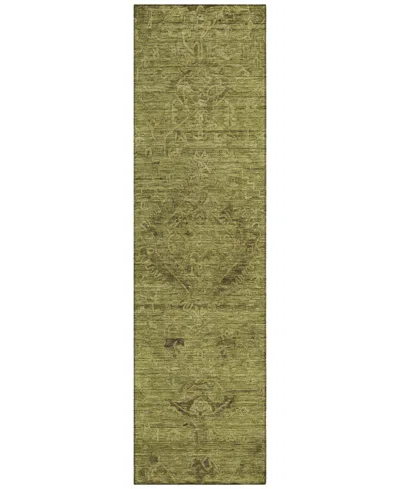 Addison Chantille Machine Washable Acn1111 2'3''x7'6'' Runner Area Rug In Olive