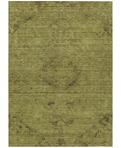 Addison Chantille Machine Washable Acn1111 5'x7'6" Area Rug In Olive