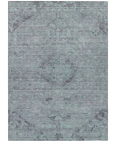 Addison Chantille Machine Washable Acn1111 5'x7'6" Area Rug In Teal
