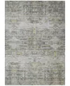 Addison Chantille Machine Washable Acn1112 9'x12' Area Rug In Gray