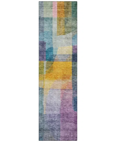 Addison Chantille Machine Washable Acn1113 2'3''x7'6'' Runner Area Rug In Blue