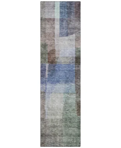 Addison Chantille Machine Washable Acn1113 2'3''x7'6'' Runner Area Rug In Brown