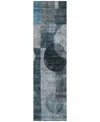 Addison Chantille Machine Washable Acn1114 2'3''x7'6'' Runner Area Rug In Teal