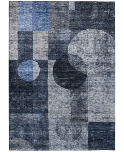Addison Chantille Machine Washable Acn1114 2'6''x3'10'' Area Rug In Navy