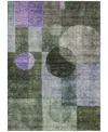 Addison Chantille Machine Washable Acn1114 2'6''x3'10'' Area Rug In Olive