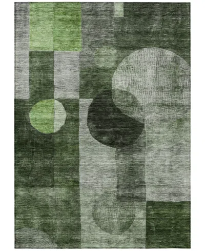 Addison Chantille Machine Washable Acn1114 5'x7'6" Area Rug In Moss