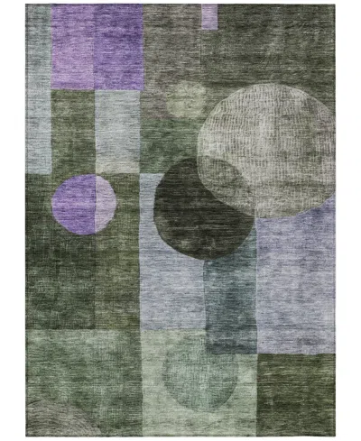 Addison Chantille Machine Washable Acn1114 9'x12' Area Rug In Olive