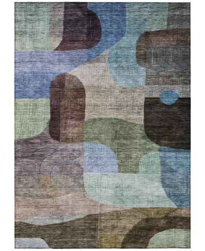 Addison Chantille Machine Washable Acn1115 5'x7'6" Area Rug In Brown