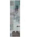 Addison Chantille Machine Washable Acn1116 2'3"x7'6" Runner Area Rug In Teal