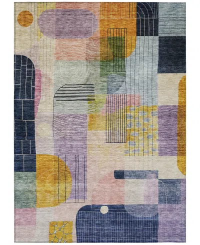 Addison Chantille Machine Washable Acn1116 8'x10' Area Rug In Plum