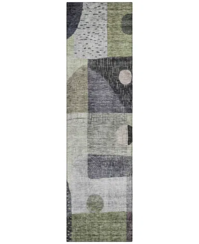 Addison Chantille Machine Washable Acn1117 2'3''x7'6'' Runner Area Rug In Grass