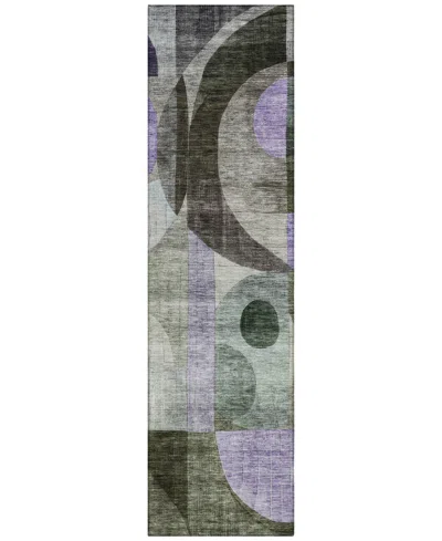 Addison Chantille Machine Washable Acn1117 2'3''x7'6'' Runner Area Rug In Olive