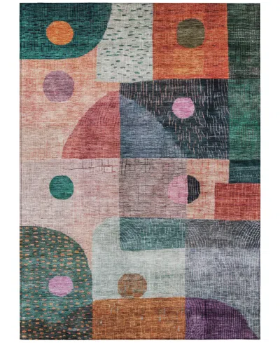 Addison Chantille Machine Washable Acn1117 5'x7'6" Area Rug In Orange
