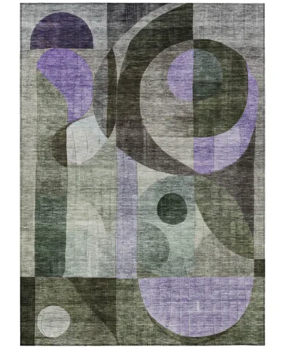 Addison Chantille Machine Washable Acn1117 9'x12' Area Rug In Olive