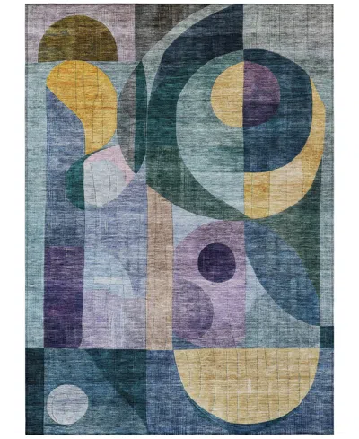 Addison Chantille Machine Washable Acn1118 2'6''x3'10'' Area Rug In Blue