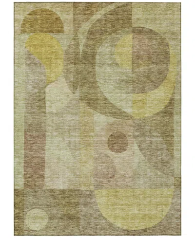 Addison Chantille Machine Washable Acn1118 9'x12' Area Rug In Wheat