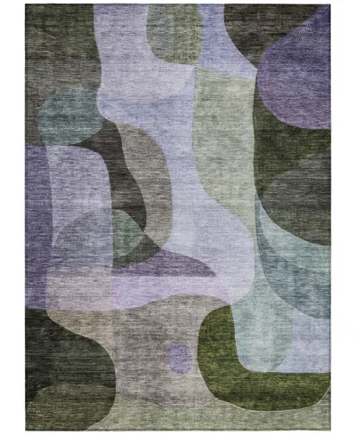 Addison Chantille Machine Washable Acn1119 2'6''x3'10'' Area Rug In Olive